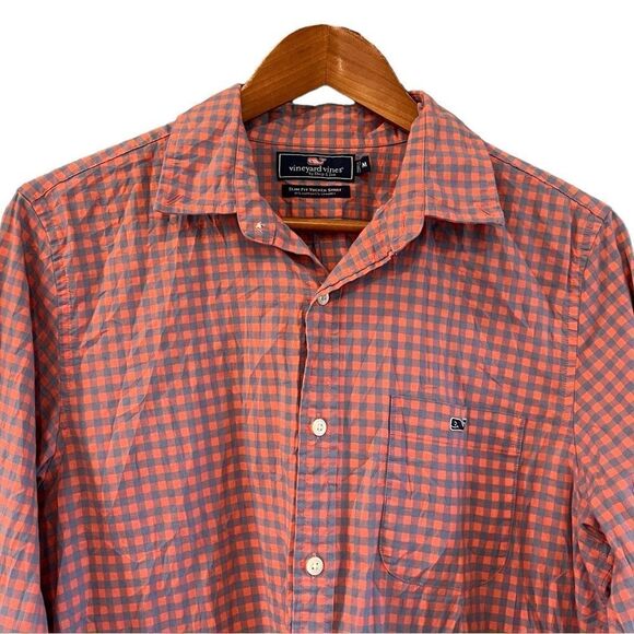 Vineyard vines checkered slim fit tucker shirt - Picture 2 of 10